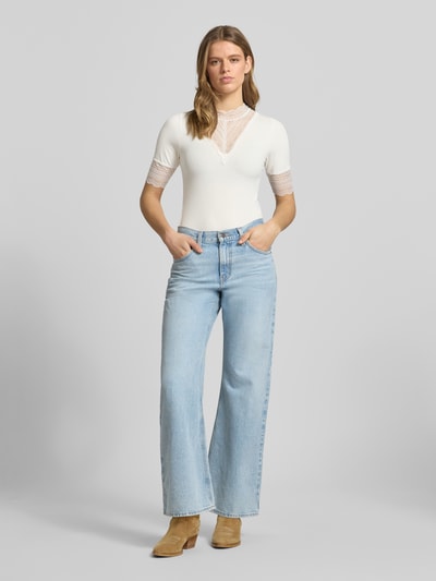 ONLY Slim Fit T-Shirt aus Viskose-Mix Modell 'Tilde' Weiss 1