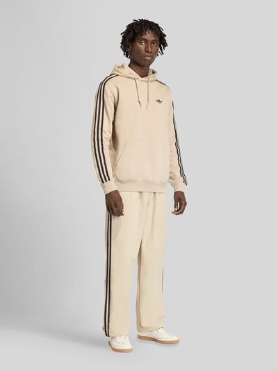 adidas Originals Bluza z kapturem z detalem z logo Beżowy 1