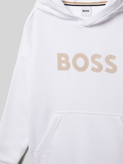 Boss Hoodie mit Kapuze Weiss 2