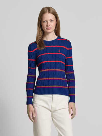 Polo Ralph Lauren Gebreide pullover met kabelpatroon Marineblauw - 4