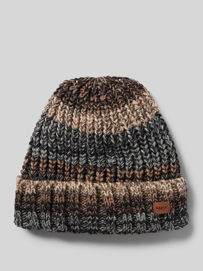 Barts Beanie met labeldetail, model 'AKOTAN' Antraciet - 1