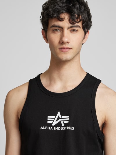 Alpha Industries Tanktop mit Label-Print Black 3