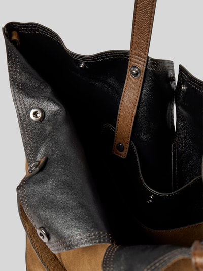 LIEBESKIND BERLIN Torba shopper z imitacji skóry model ‘Rive’ Średniobrązowy 5