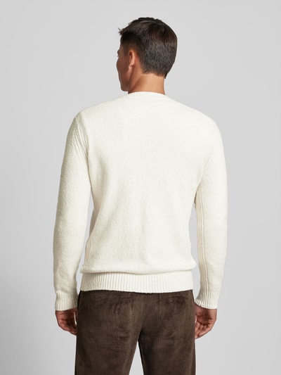 Cinque Gebreide pullover met ronde hals, model 'ZAC' Offwhite - 5