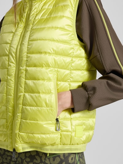 Marc Cain Steppweste mit Daunen-Feder-Füllung Neon Gelb 3