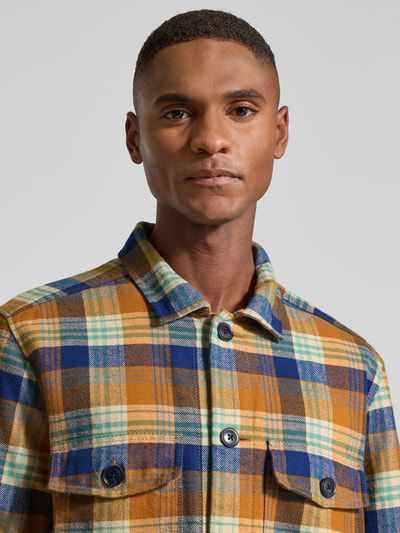 OLYMP Level Five Casual fit overhemdjack met borstzakken Cognac - 3