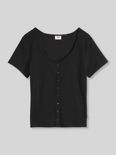 Levi's® Slim fit t-shirt van katoenmix Zwart - 2