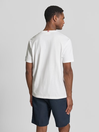 MC2 Saint Barth Koszulka T-shirt z przeszyciami model 'PORTOFINO' Biały 5