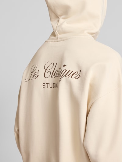 ONLY & SONS Relaxed Fit Hoodie aus reiner Baumwolle Modell 'SLES' Offwhite 3