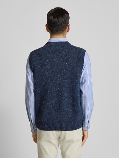 Fynch-Hatton Pullunder aus Woll-Mix mit V-Ausschnitt Modell 'Donegal' Marine 5