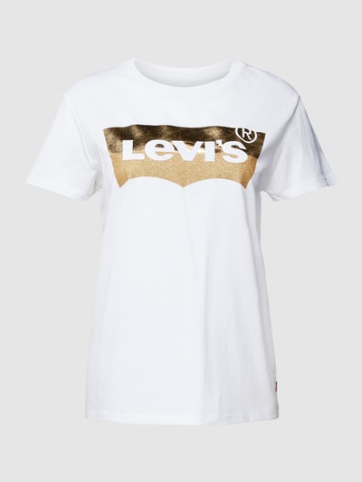 Levi's® T-Shirt mit Label-Print Modell 'THE PERFECT TEE' Weiss 2