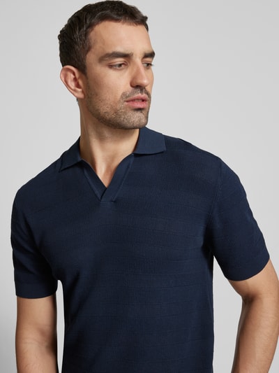 Matinique Regular Fit Poloshirt mit V-Ausschnitt Modell 'Polo V Heritage' Marine 3