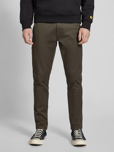 G-Star Raw Skinny fit chino met labeldetail Olijfgroen - 4