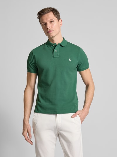 Polo Ralph Lauren Poloshirt mit Label-Stitching Smaragd 4