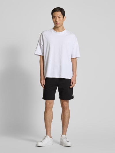 Lacoste Regular Fit Sweatshorts mit elastischem Bund Black 1