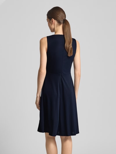 Lauren Ralph Lauren Knielange jurk in wikkellook, model 'AFARA' Marineblauw - 5