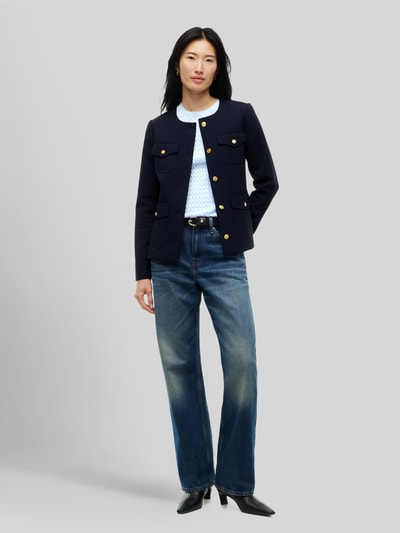 Tommy Hilfiger Slim fit korte blazer met viscose Marineblauw - 1