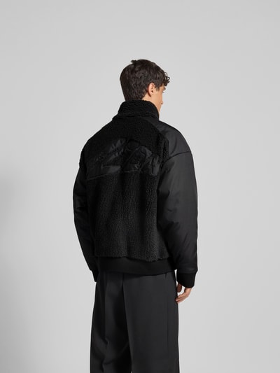 Dsquared2 Loose Fit Jacke mit Teddyfell-Besatz Black 5