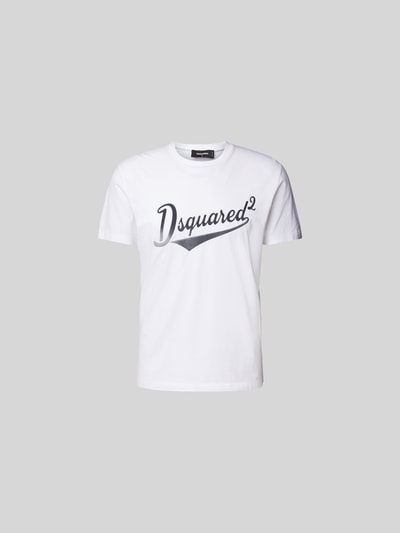 Dsquared2 T-Shirt mit Label-Print Weiss 2