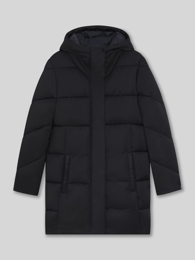 BOSS Płaszcz pikowany o kroju regular fit z wodoodpornego materiału model ‘PETRANO’ Granatowy 2