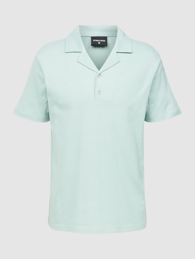 Strellson Poloshirt in unifarbenem Design Eisblau 2