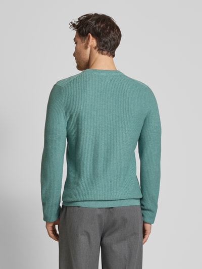 MCNEAL Strickpullover mit Strukturmuster Aqua Melange 5