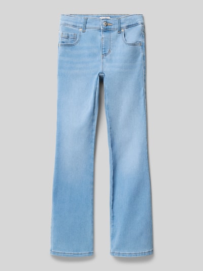 Only Flared jeans van katoenmix, model 'ROYAL' Lichtblauw - 1