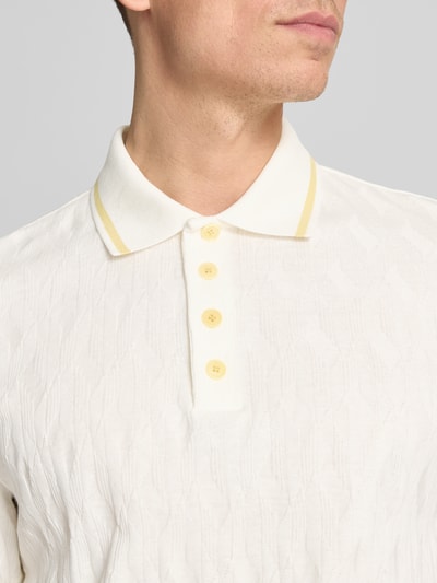 HUGO Regular Fit Poloshirt aus reiner Baumwolle Modell 'DUNIK' Offwhite 3