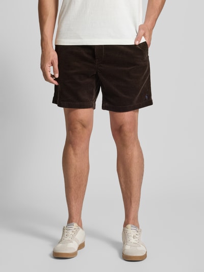 Polo Ralph Lauren Classic fit korte broek met elastische band Middenbruin - 4