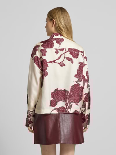 Herzensangelegenheit Regular Fit Bluse aus reiner Seide Modell 'Marino' Bordeaux 5