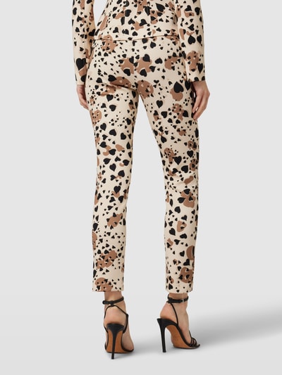 Marc Cain Broek met all-over motief Beige - 5