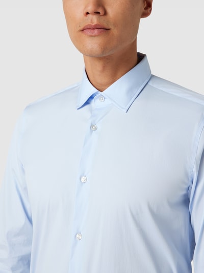 Joop! Slim Fit Slim Fit Business-Hemd mit Kentkragen Bleu 3