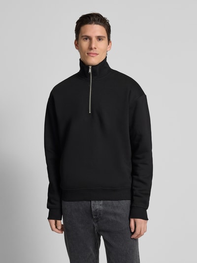 MCNEAL Sweatshirt mit Troyer-Kragen Black 4
