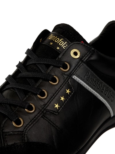 Pantofola dOro Sneaker aus Leder und Veloursleder Modell 'Roma' Black 2