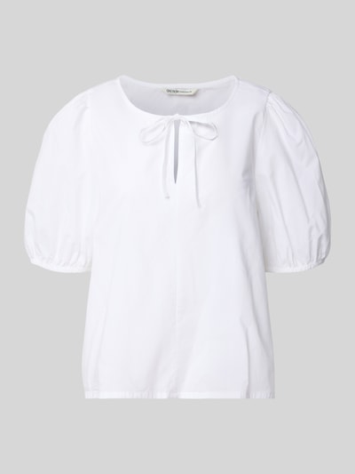 Tom Tailor Denim Bluzka o kroju regular fit z czystej bawełny Biały 2