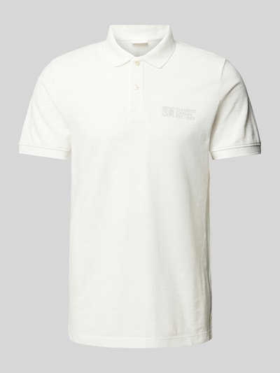 s.Oliver RED LABEL Regular fit poloshirt met labelprint Offwhite - 2