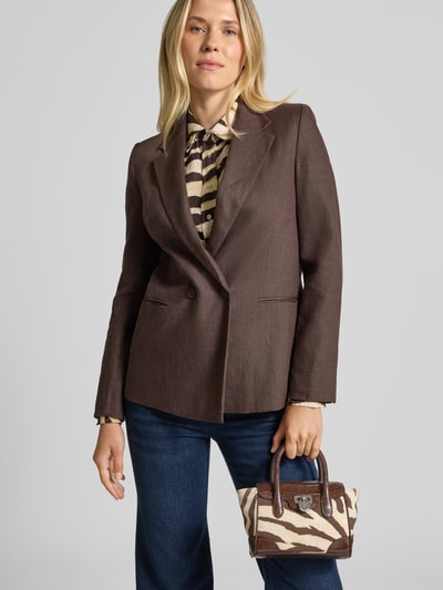 Lauren Ralph Lauren Zadeltas met labeldetail Donkerbruin - 1