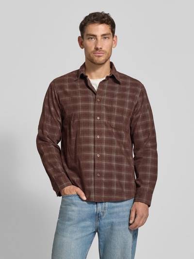 SELECTED HOMME Regular Fit Freizeithemd aus reiner Baumwolle Mittelbraun 4