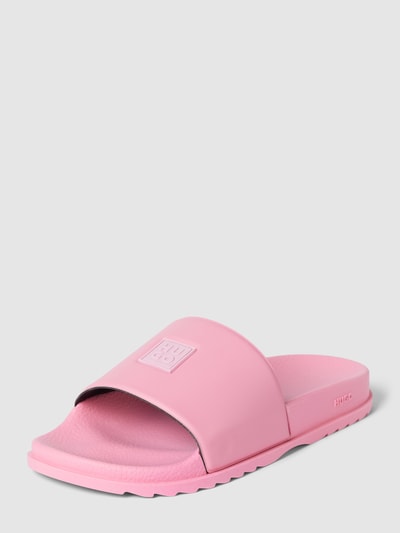 HUGO Slides mit Label-Detail Pink 1