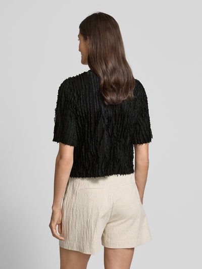 Jake*s Collection T-shirt z okrągłym dekoltem i rękawami o dł. 1/2 Czarny 5