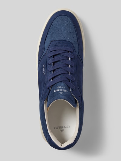 Copenhagen Sneakers met vetersluiting Marineblauw - 4