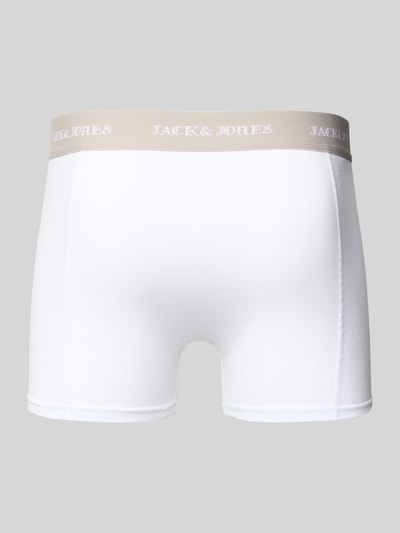 Jack & Jones Obcisłe bokserki z mieszanki bawełny w zestawie 3 szt. model ‘Miles’ Czarny 3