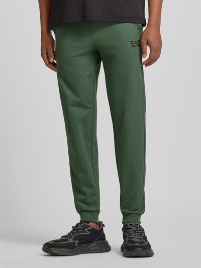 EA7 Emporio Armani Sweatpants mit Logo und elastischem Bund Gruen 4