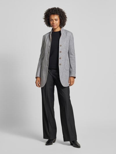 WHITE LABEL Linnen blazer met siernaden Lichtgrijs - 1