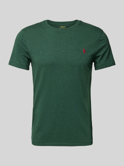 Polo Ralph Lauren Custom Slim Fit T-Shirt mit Rundhalsausschnitt Dunkelgruen 2