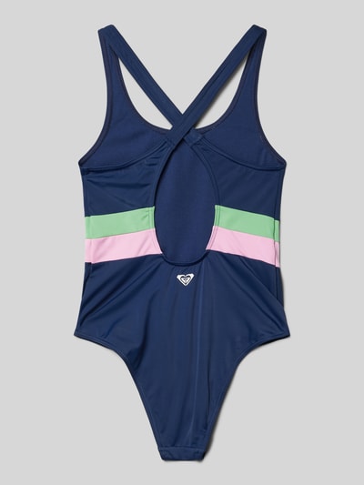 Roxy Badpak met labelprint, model 'LACABO' Blauw - 3