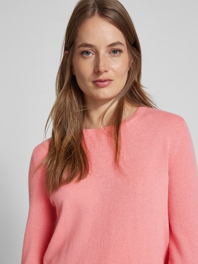 (The Mercer) N.Y. Strickpullover mit gerippten Abschlüssen Pink 3