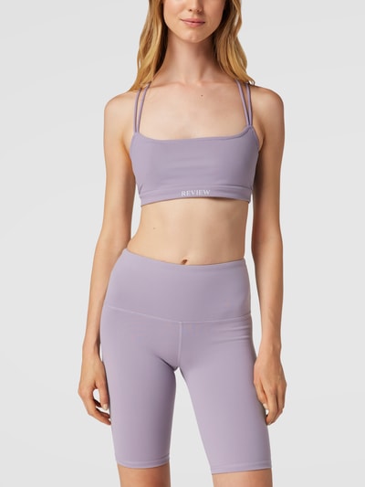 REVIEW Crop Top mit gekreuztem Rücken Purple 4