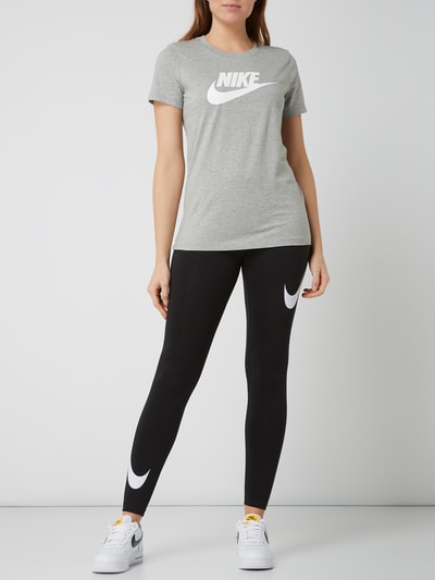 Nike T-shirt met logoprint Middengrijs gemêleerd - 1