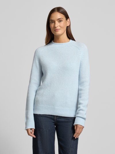 BOSS Orange Regular Fit Strickpullover aus Woll-Mix mit Alpaka Modell 'C_FESPERANASY' Hellblau 4